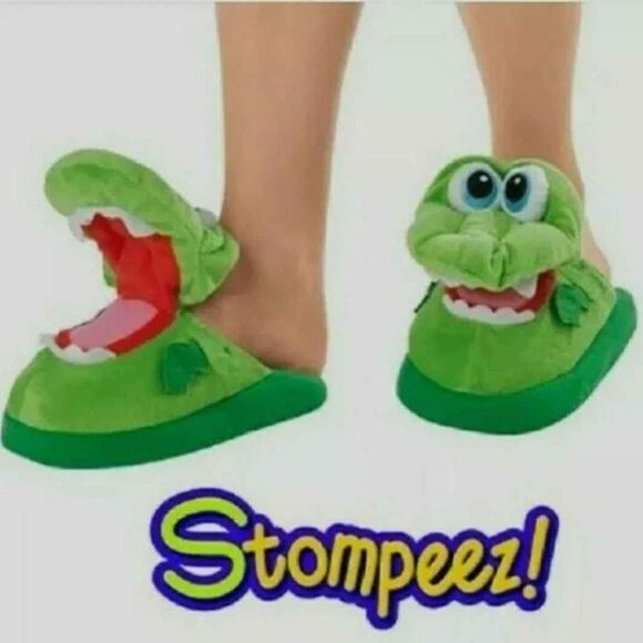 Stompeez Dragon Slippers House Shoes Kid's Small 9 to 11 Boys Girls - Picture 3 of 9